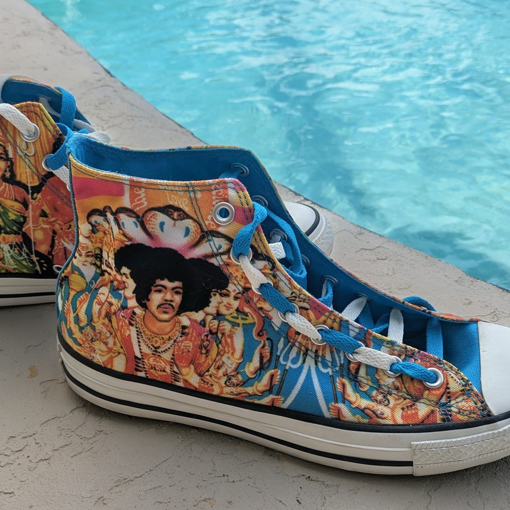 Converse Chuck Taylor All Star Jimi Hendrix Size 9.5 Mens Rare Collection Piece